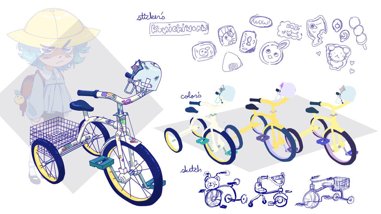 Anime Style Exploration - Bike